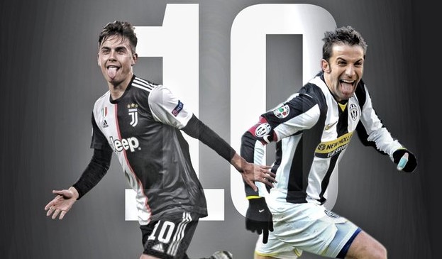 Da numero 10 a numero 10, Del Piero a Dybala: "Bello fare gol così ...